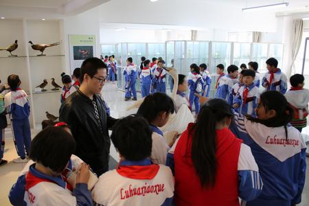 小学生认真记录